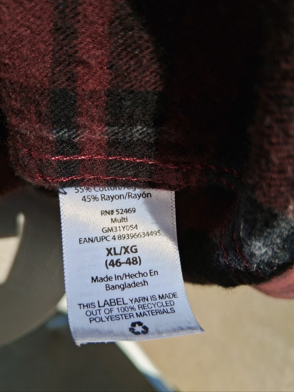 Upcycled Reworked Flannel Shirt XL Grunge Lace Soft Hippie Campfire Boho OOAK - Picture 5 of 5